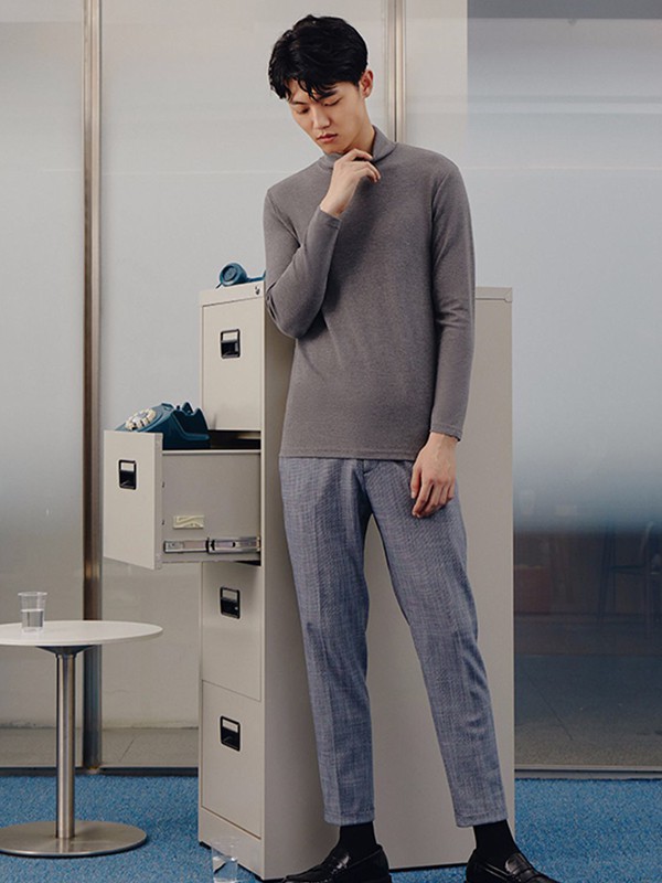 三枪内衣2021秋冬季灰色家居服