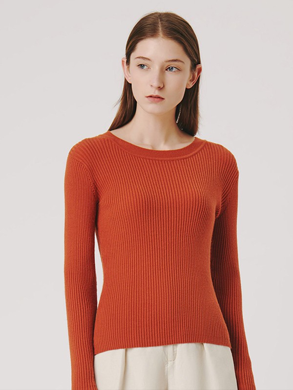 三枪内衣2021秋冬季橙色保暖内衣