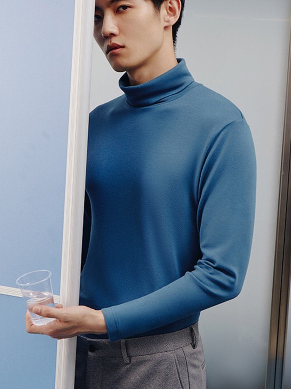 三枪内衣2021秋冬季藏蓝色保暖内衣