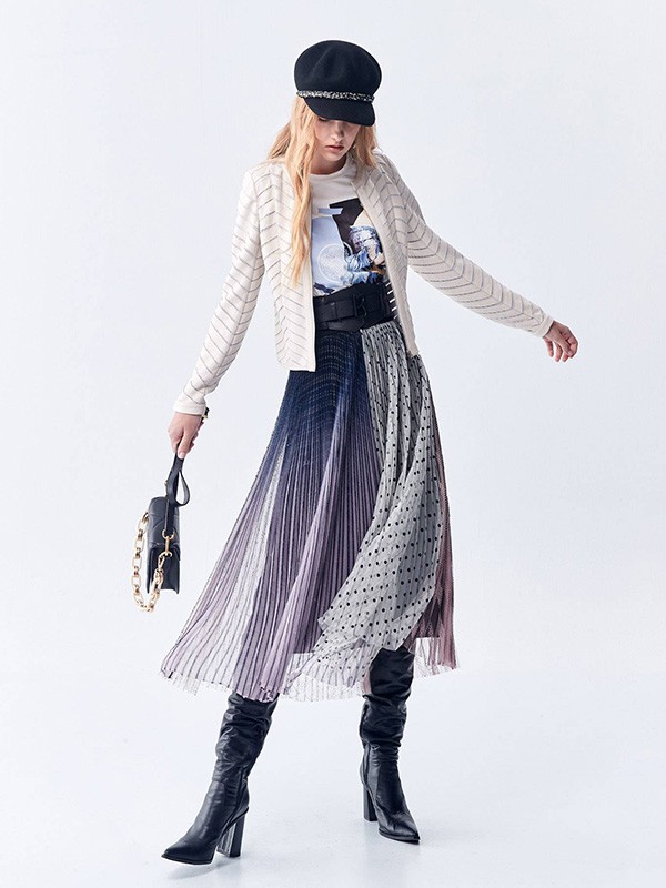 伊洛女装2022春夏季白色纯色T恤