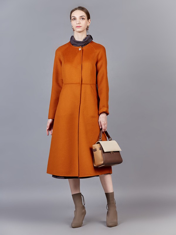 醉酷2021秋冬季黄色大衣