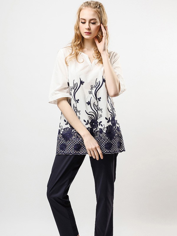 三布居女装2022春夏季拼色T恤