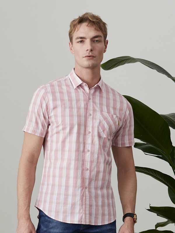 名鼠男装2022春夏季白色衬衫