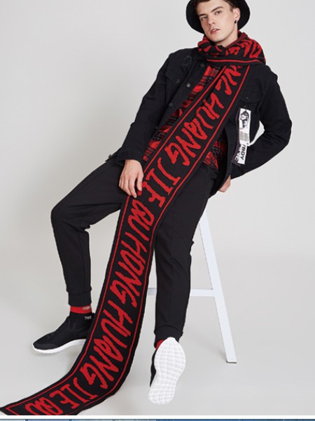 佐纳利2021秋冬季黑色长裤