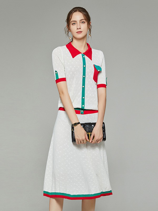 D.T.Z女装2022春夏季白色连衣裙