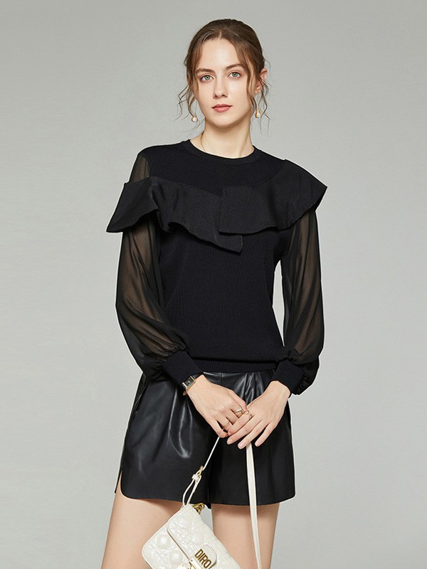 D.T.Z女装2022春夏季黑色短裤