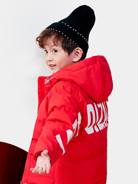 棣仔2021秋冬季红色羽绒服