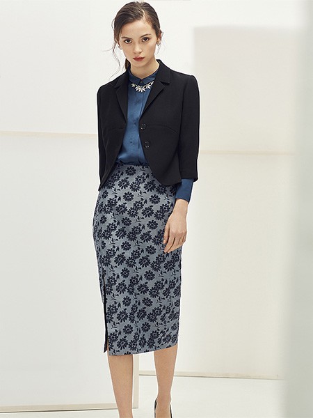 TIMMAX女装2022春夏季灰色包臀裙