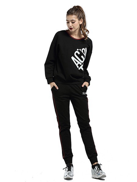 简姿女装2022春夏季黑色T恤