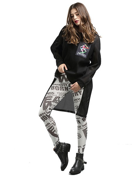 简姿女装2022春夏季白色长裤