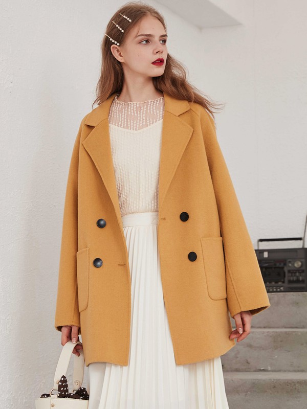 艾丽莎2022春夏季黄色西装