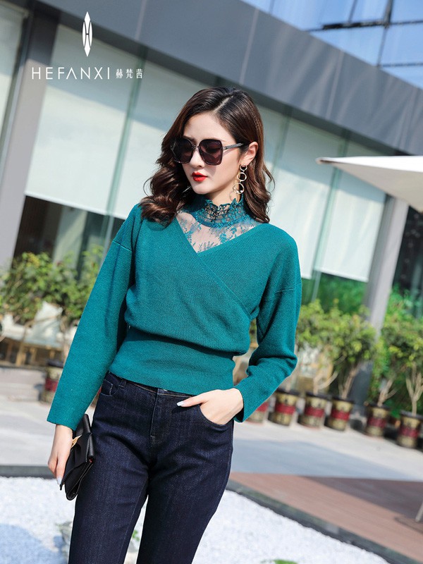 赫梵茜2021秋冬季黑色长裤