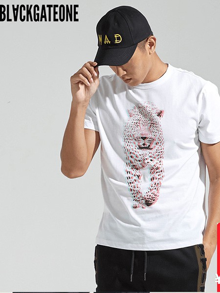 blackgateone男装2021秋冬季白色T恤
