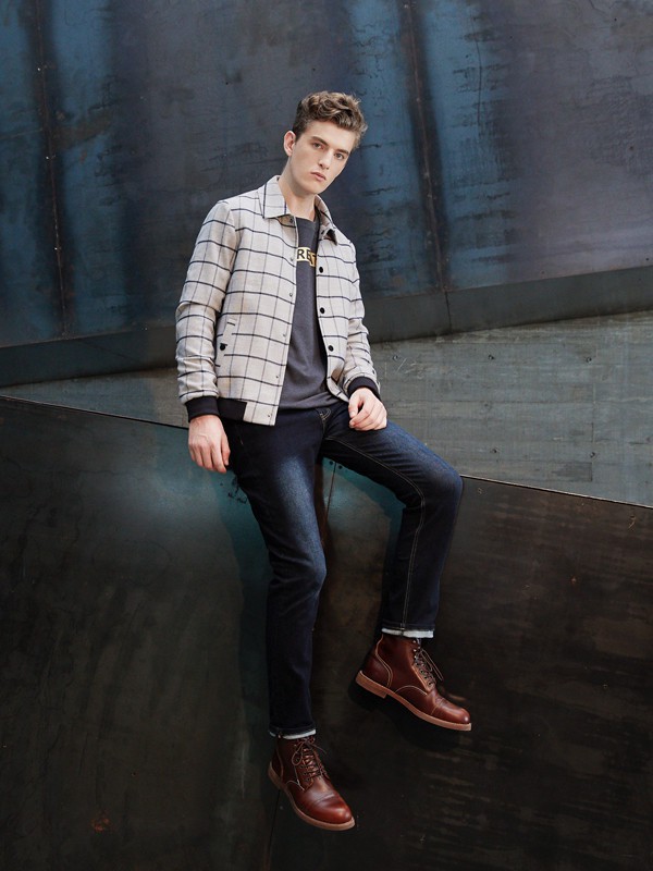 埃沃定制男装2021秋冬季白色外套