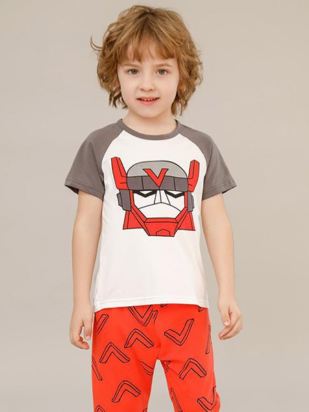 大布豆童装2022春夏季拼色T恤