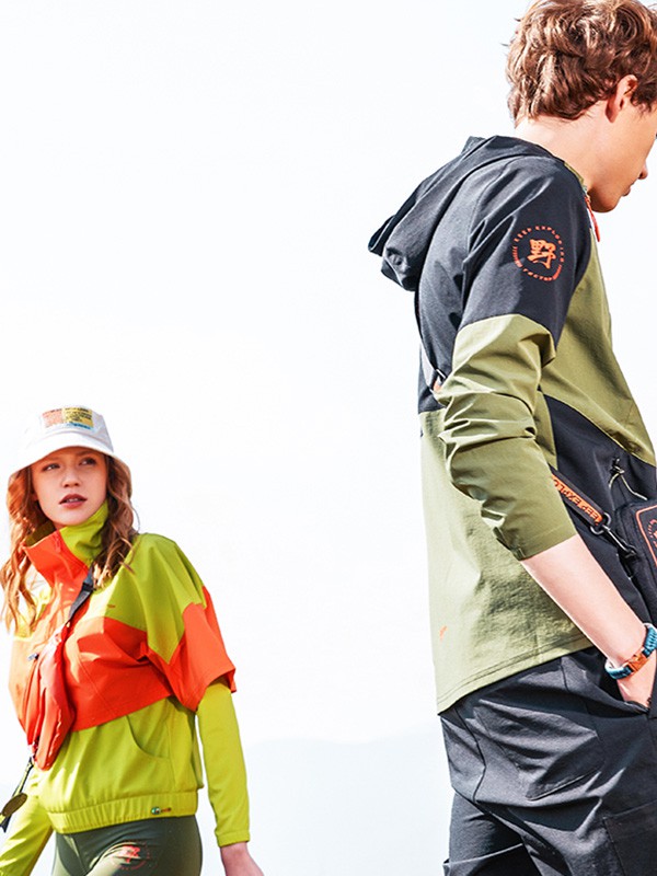 探拓运动装2022拼色上衣