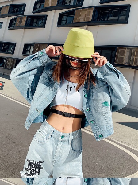 拓谷2022春夏季浅蓝色长裤