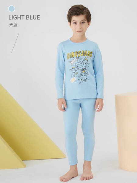 久岁伴内衣2021秋冬季蓝色家居服