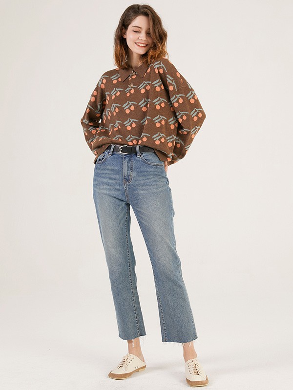 洛米唯娅2022秋冬季棕色衬衫