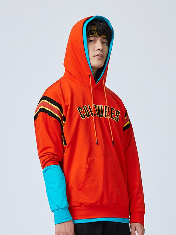 阿尔蓝拓2022春夏季橙色卫衣