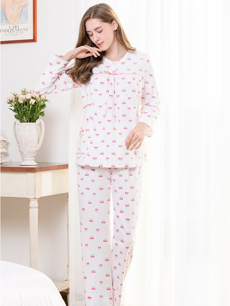 古格内衣2022春夏季白色家居服