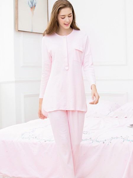 古格内衣2022春夏季粉色家居服