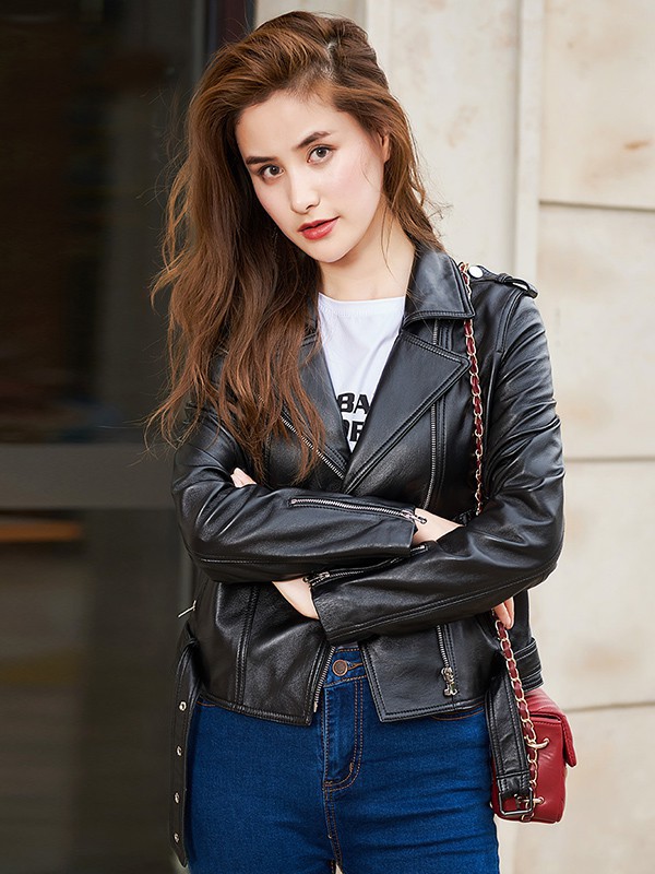 依奴珈女装2022春夏季藏蓝色长裤