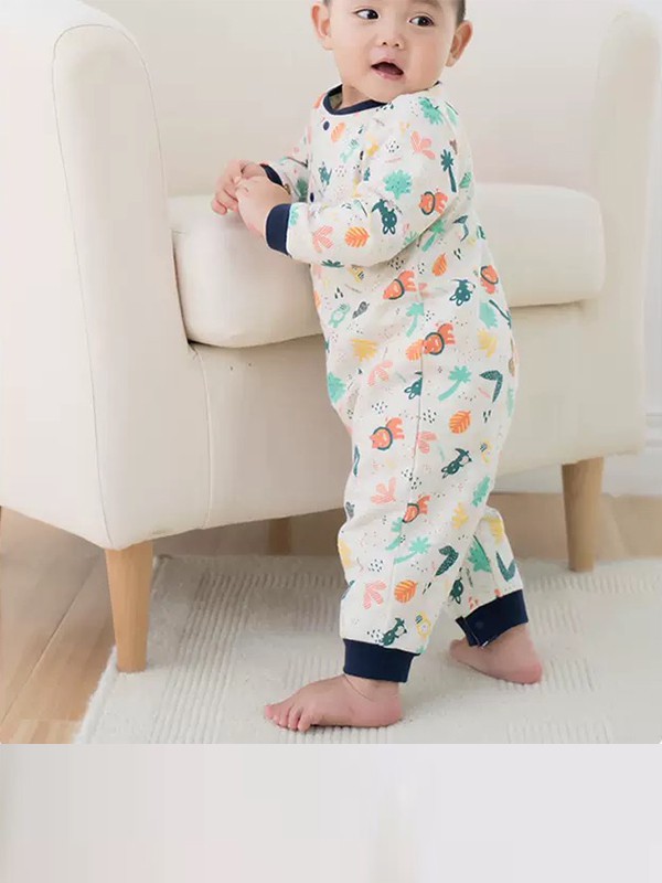 哥比兔2021秋冬季白色连体衣