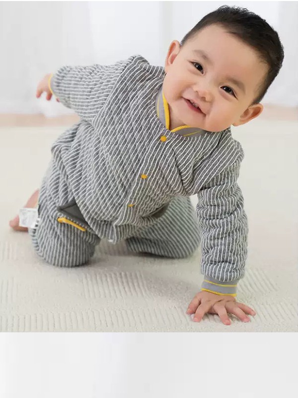 哥比兔2021秋冬季灰色连体衣