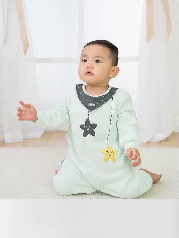 哥比兔2021秋冬季绿色连体衣