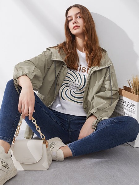 丽芮2022春夏季藏蓝色长裤