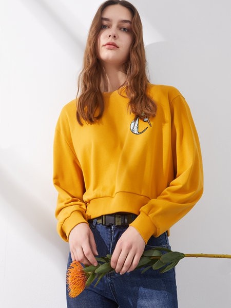 丽芮2022春夏季黄色T恤