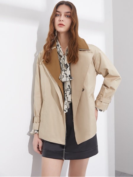 丽芮2022春夏季卡其色西装