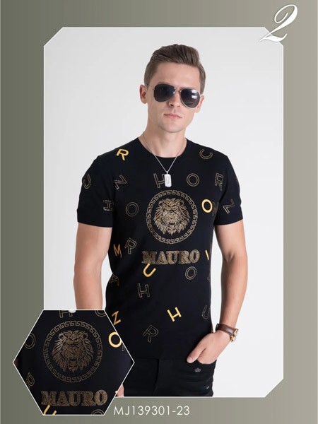 玛路.玛佐奇男装2022春夏季黑色T恤
