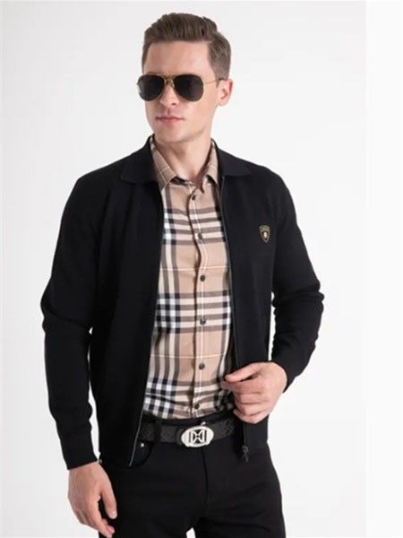 玛路.玛佐奇男装2022春夏季卡其色衬衫