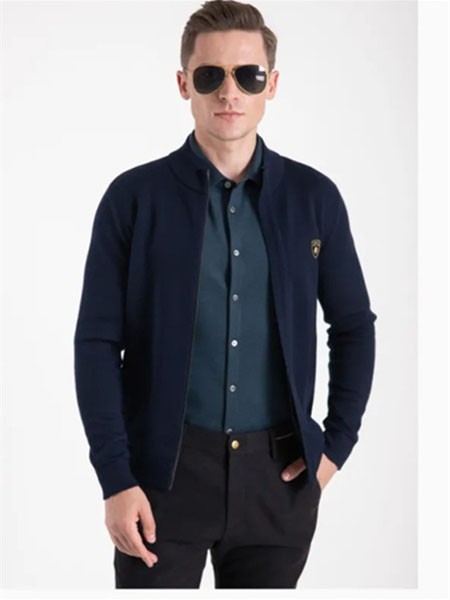 玛路.玛佐奇男装2022春夏季藏蓝色衬衫