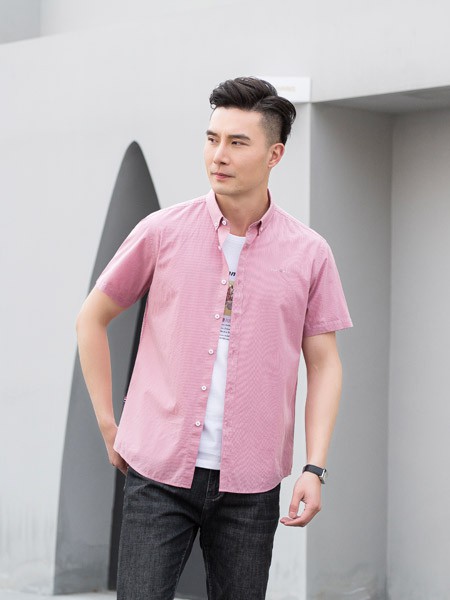 巴比公子男装2022春夏季白色T恤