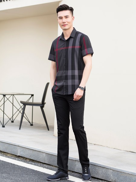 巴比公子2022春夏季黑色衬衫