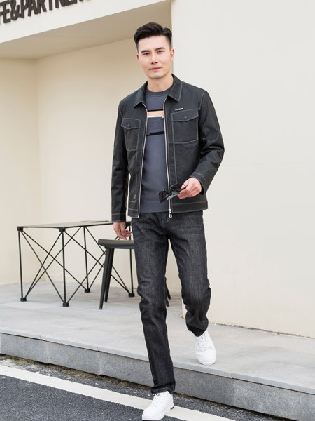 巴比公子男装2022春夏季黑色长裤