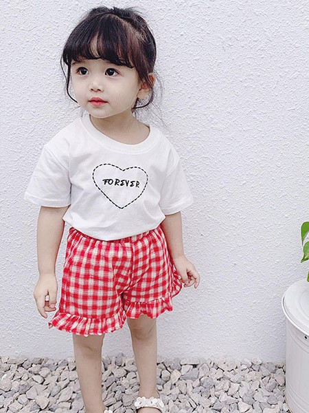 巴拉兔童装2022春夏季白色T恤