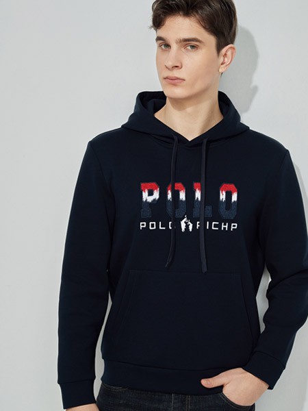 保罗优品男装2022春夏季黑色卫衣