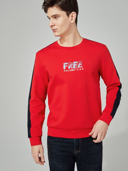 保罗优品男装2022春夏季红色T恤