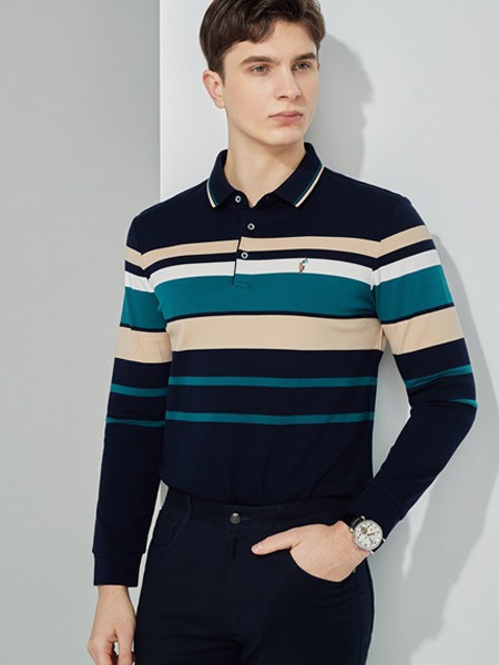保罗优品男装2022春夏季拼色polo衫