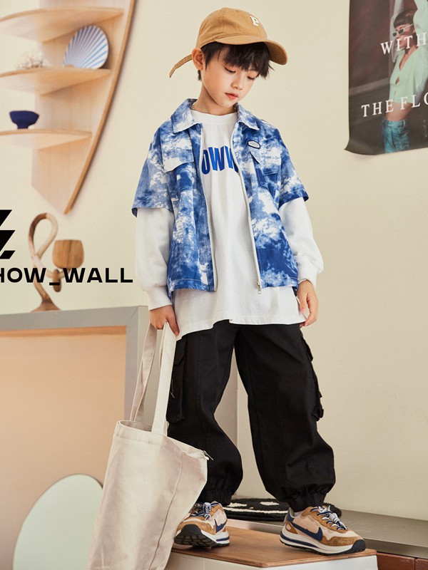 续物童装2022春夏季白色T恤