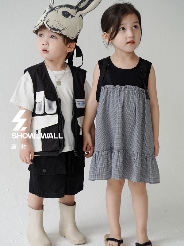 续物童装2022春夏季白色T恤