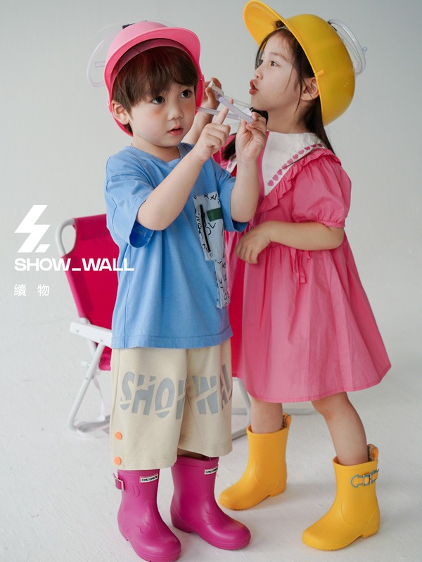 续物童装2022春夏季粉色连衣裙