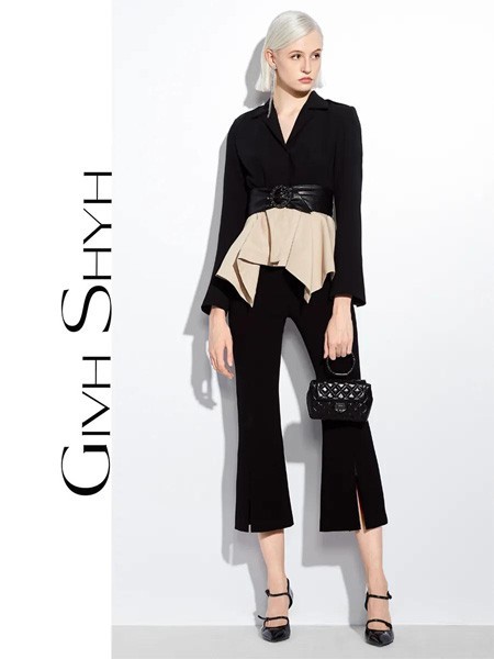 巨式2022春夏季黑色喇叭裤