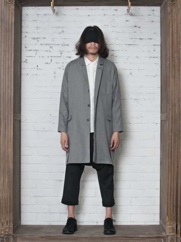 catchword男装2021秋冬季灰色大衣