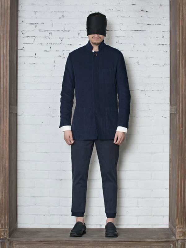 catchword男装2021秋冬季藏蓝色衬衫