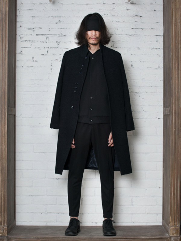 catchword男装2021秋冬季黑色大衣